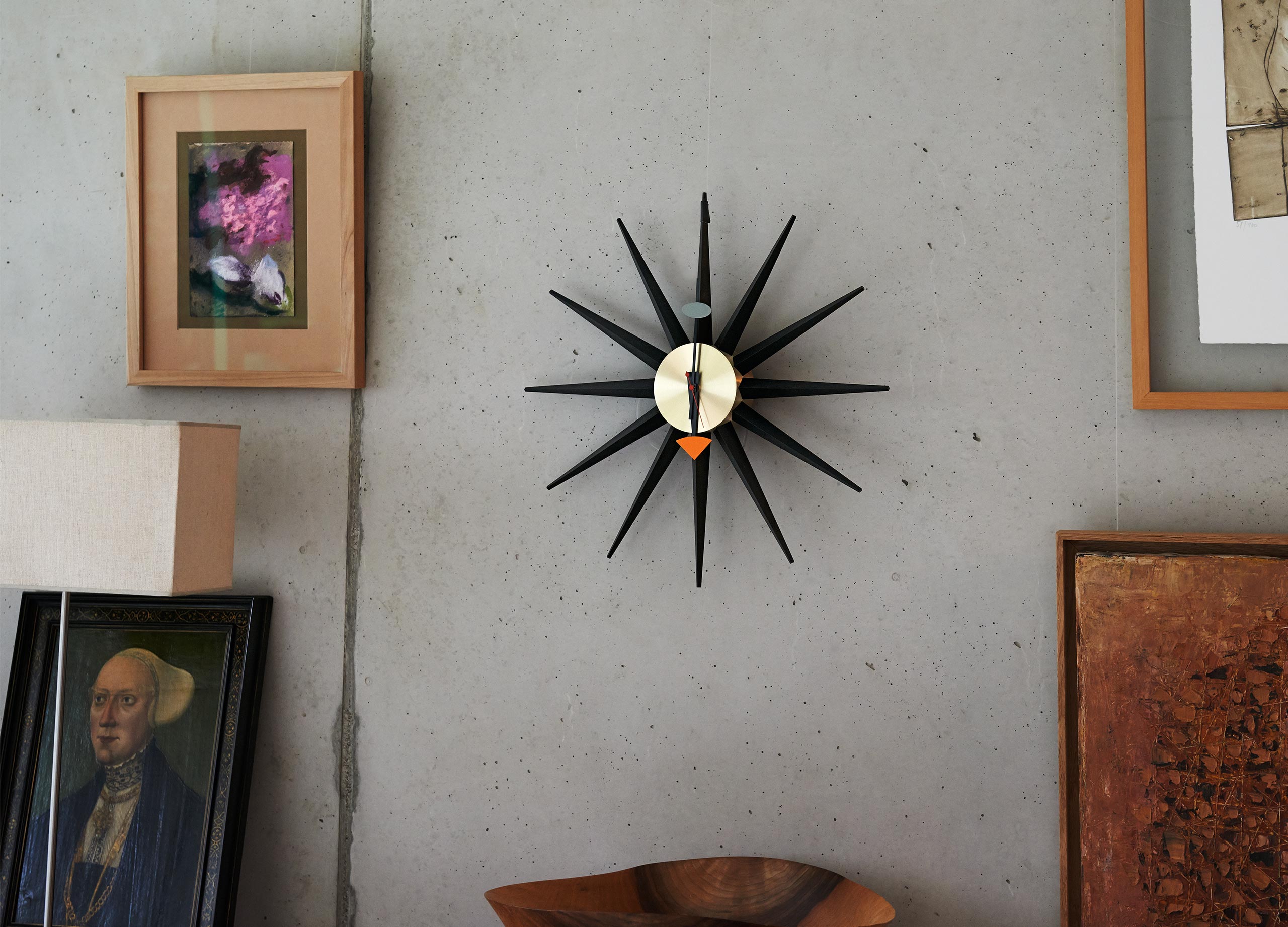 Sunburst Clock
