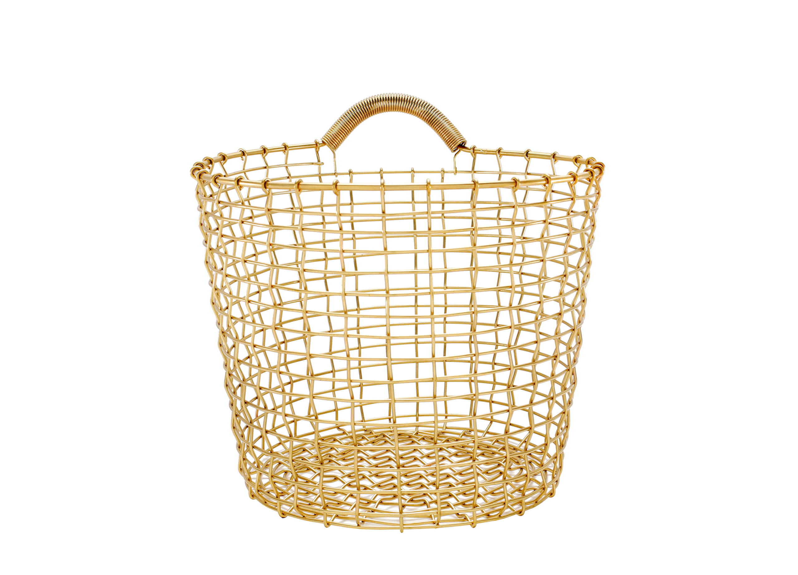 Bin Drahtkorb Messing
