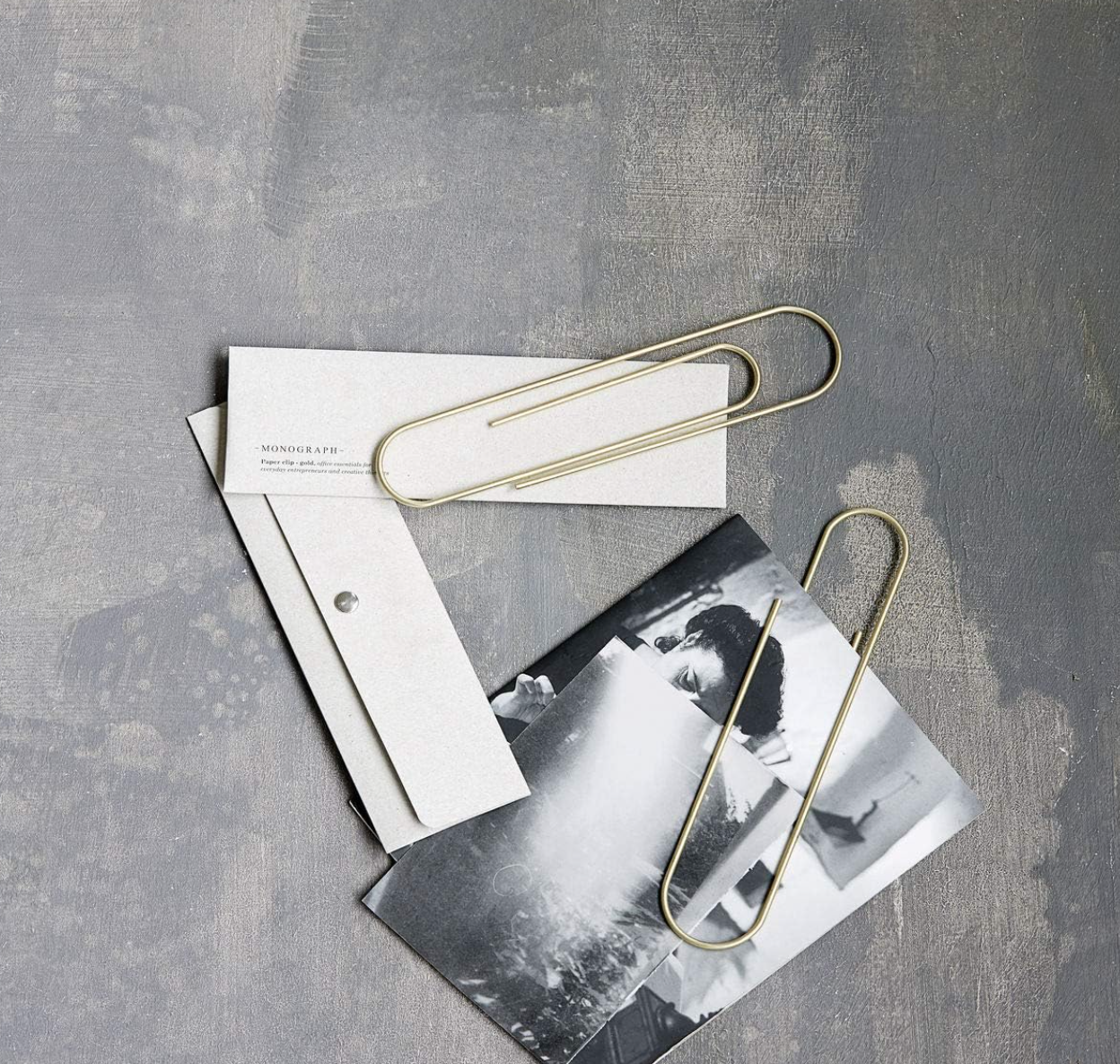 Mega Büroklammer | Messing