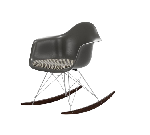 Eames Fiberglass Armchair RAR mit Sitzpolster