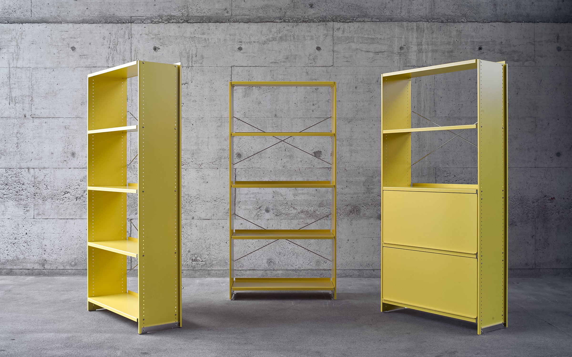 Modular Aluminium Regal | Lehni