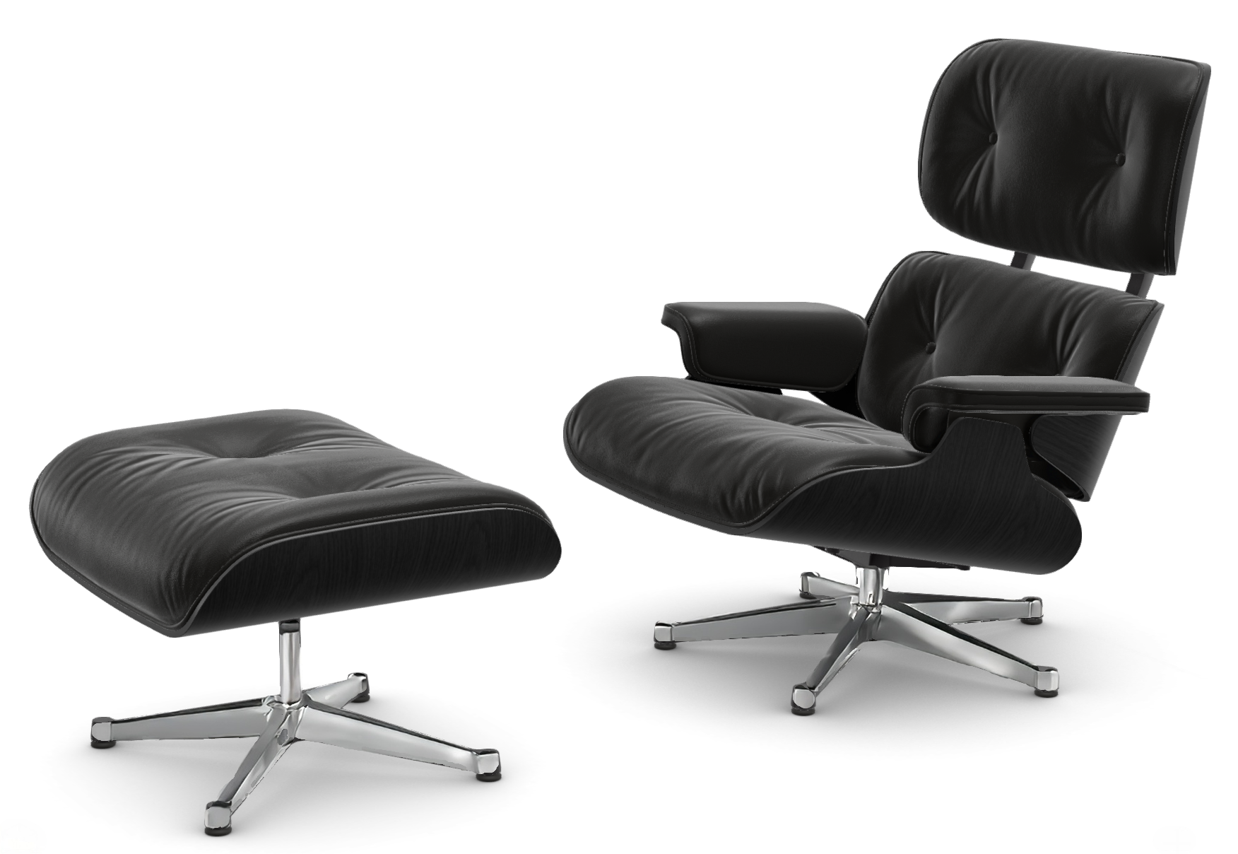 Eames Lounge Chair | QVEST Edition | Untergestell poliert