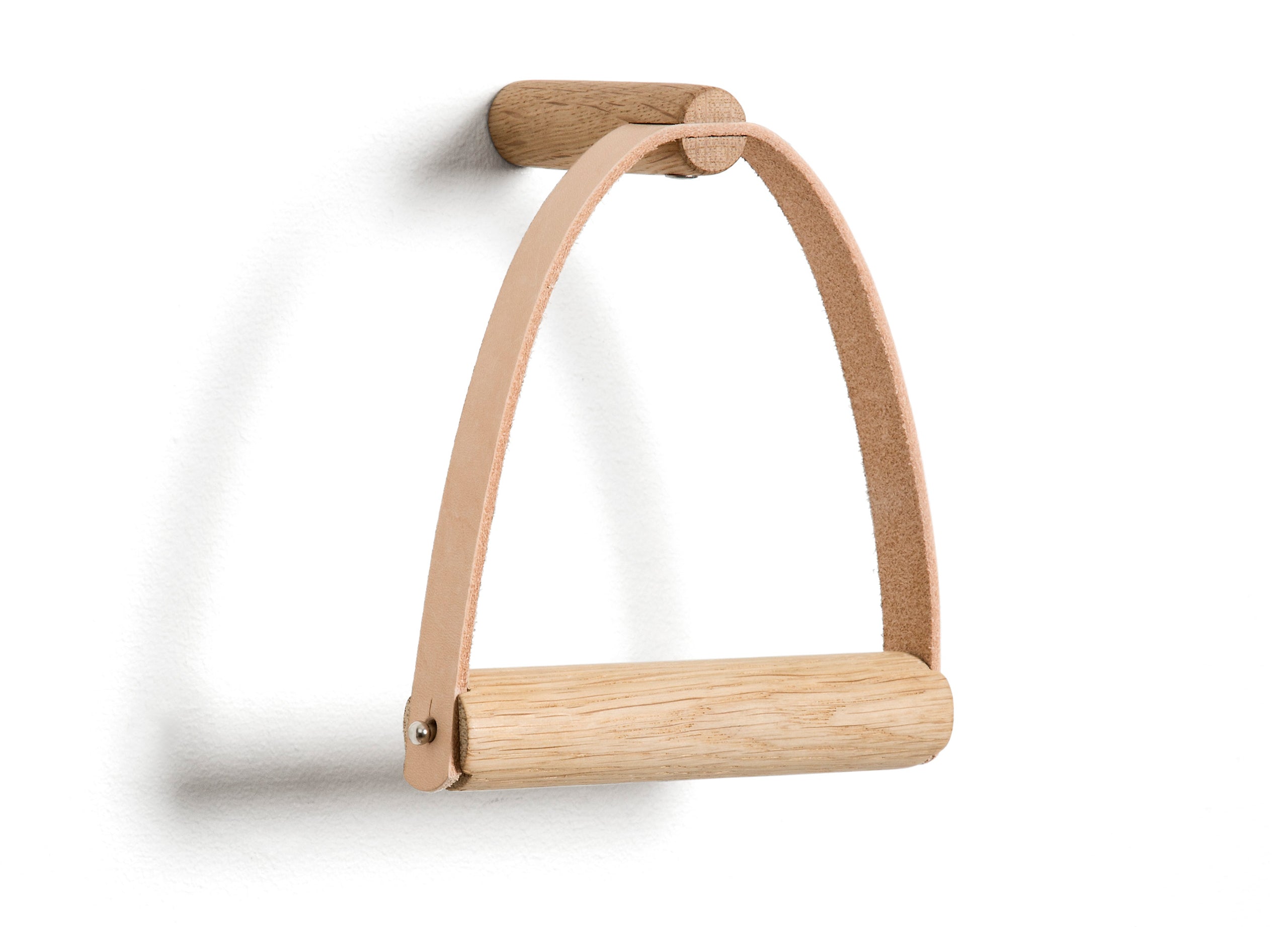 Toilettenpapierhalter mit Lederriemen