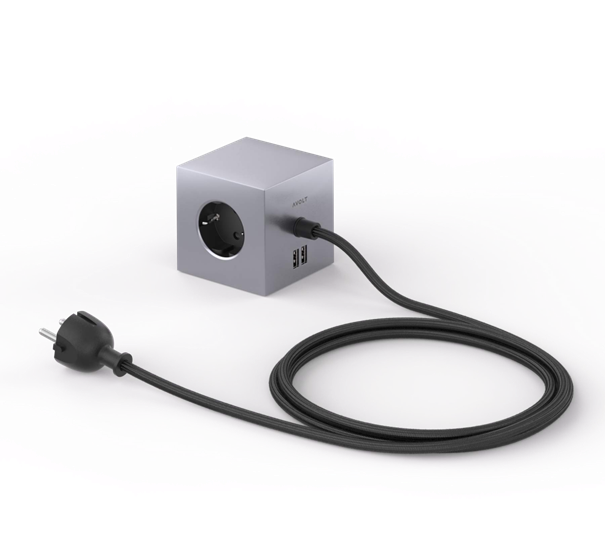 Avolt Square 1 - Verlängerungskabel mit USB