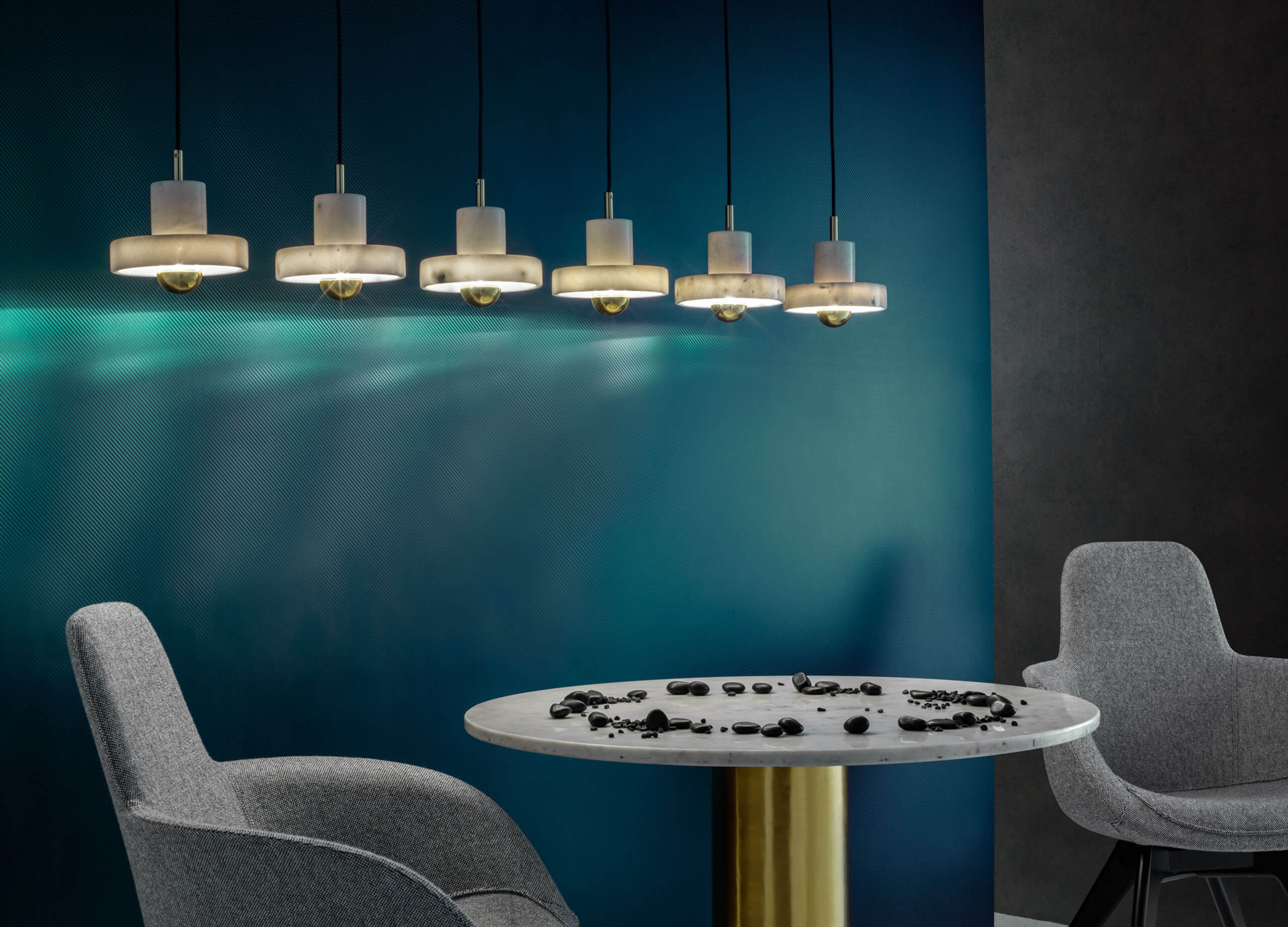 Stone Pendant Pendelleuchte | Kupfer