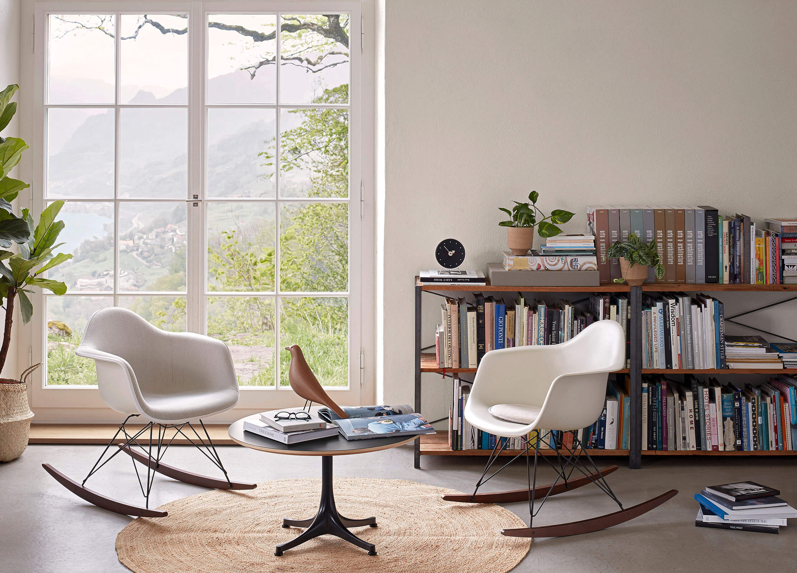 Eames Plastic Armchair RE RAR Schaukelstuhl