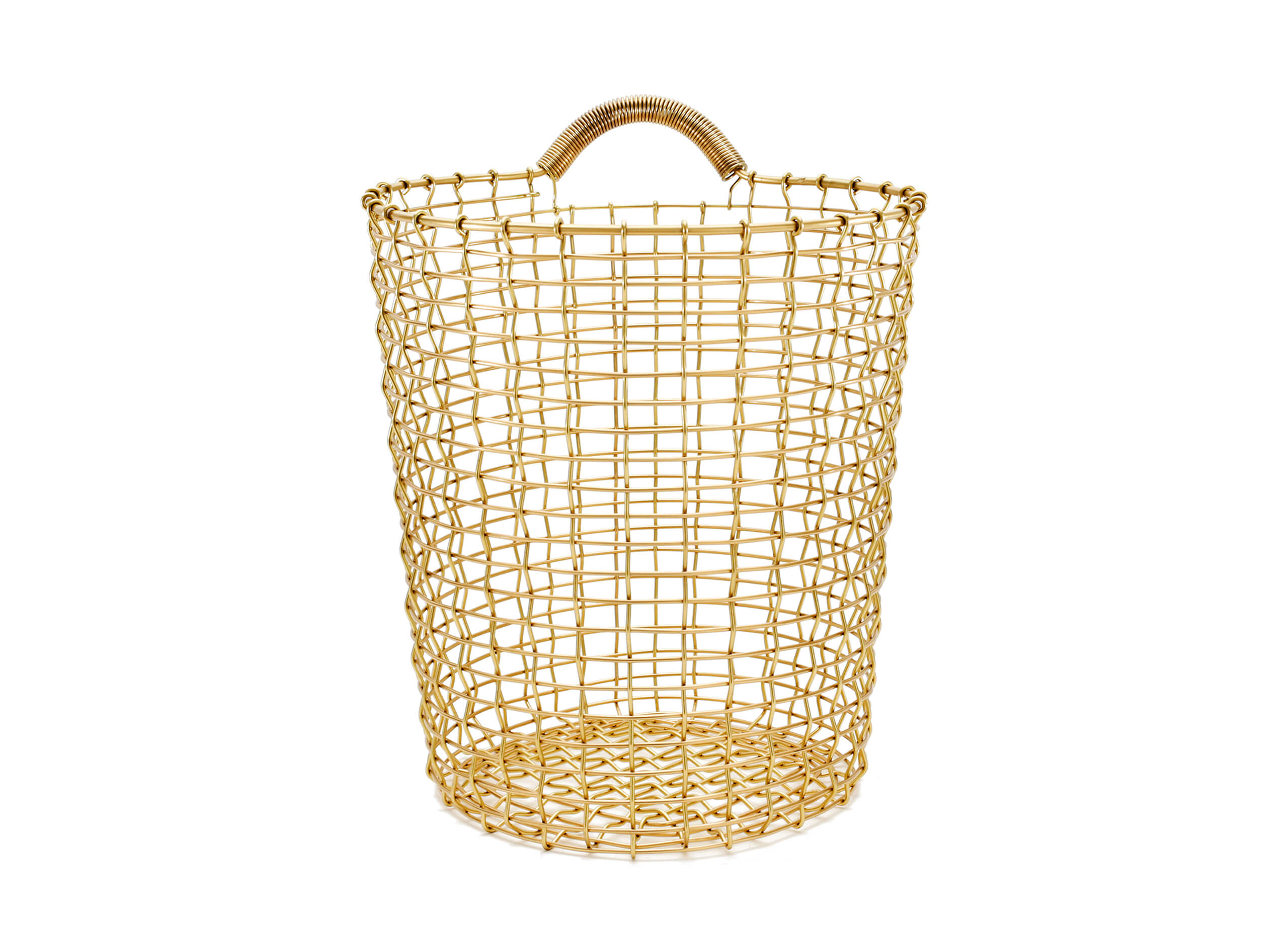 Bin Drahtkorb Messing