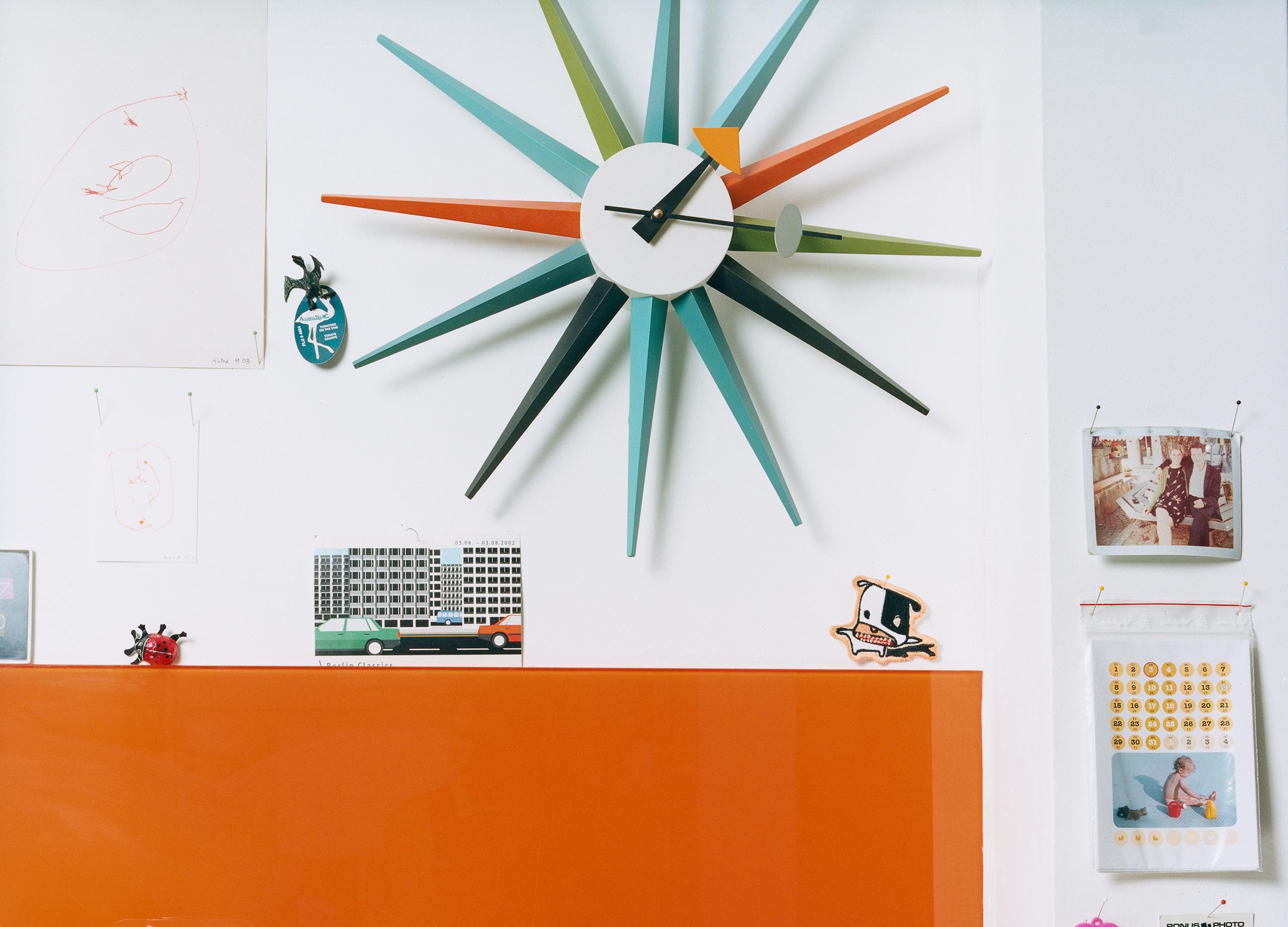 Sunburst Clock