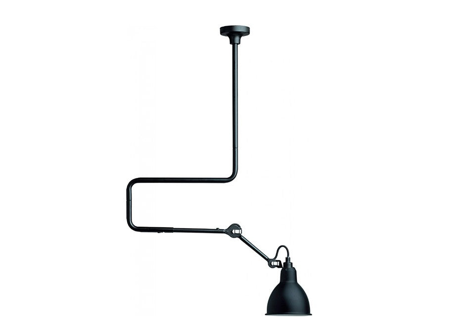 Gras Deckenlampe mit Knick