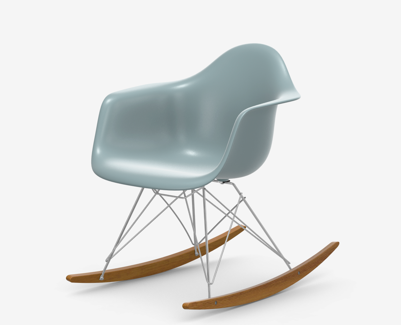 Eames Plastic Armchair RE RAR Schaukelstuhl