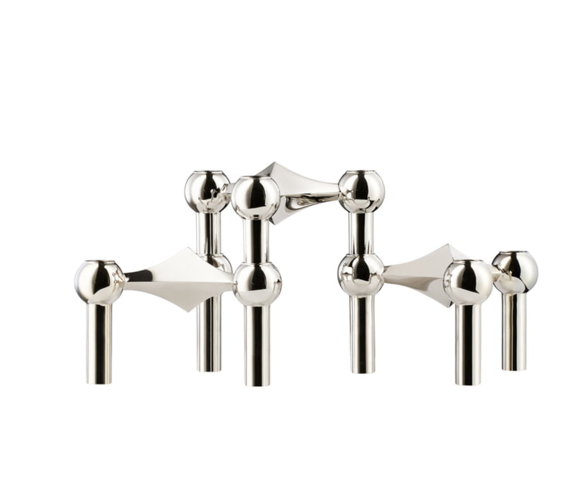 Stoff Nagel Kerzenständer 3er Set