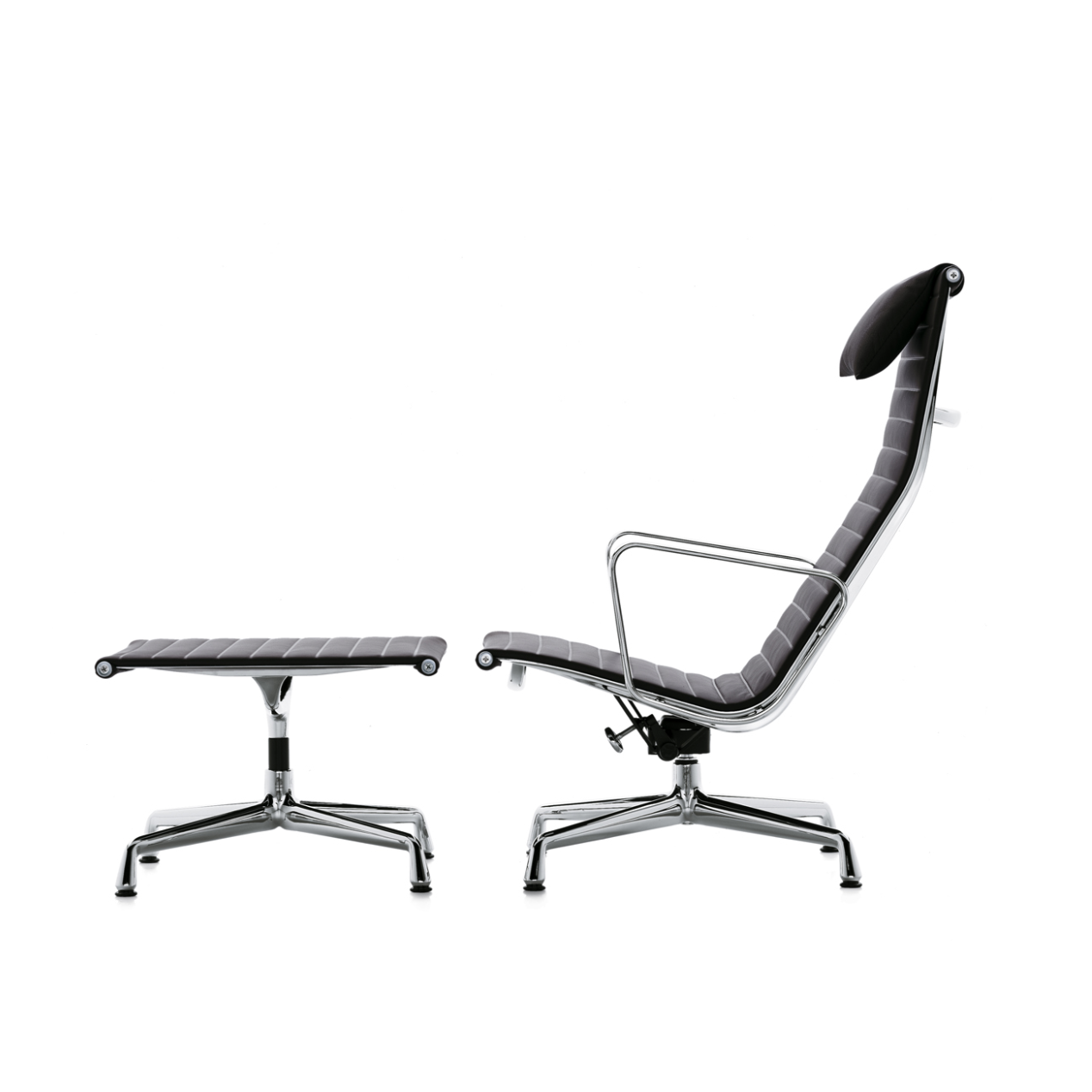 Alu Chair mit Ottoman