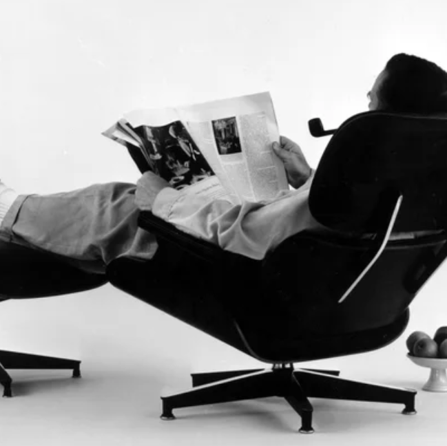 Eames Lounge Chair + Ottoman | Nussbaum | Olive