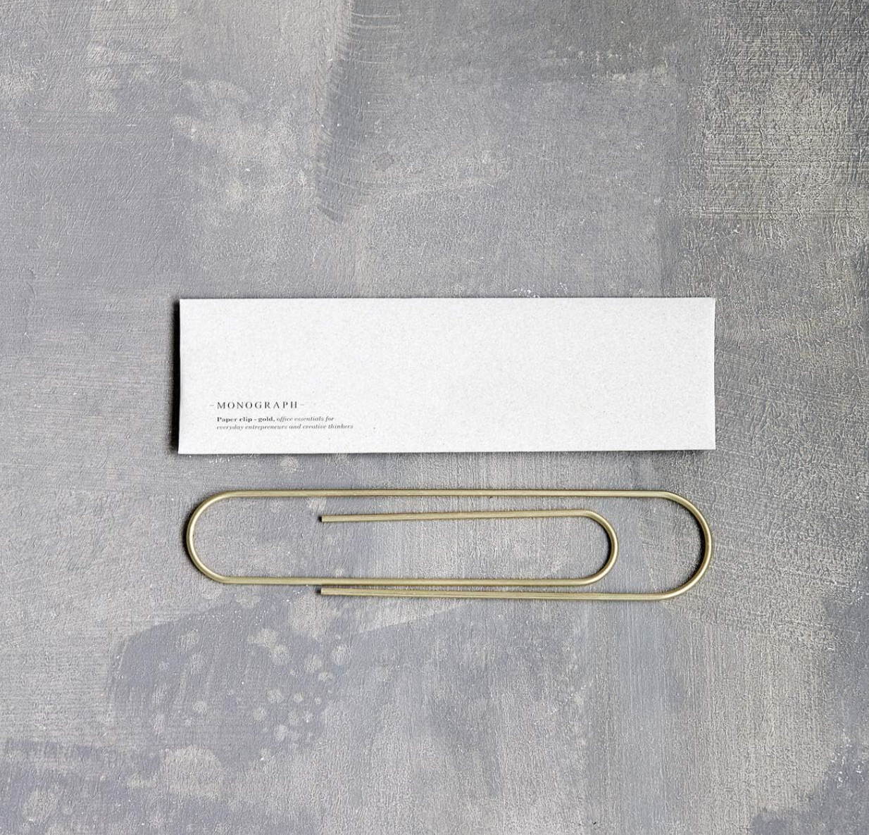 Mega Büroklammer | Messing