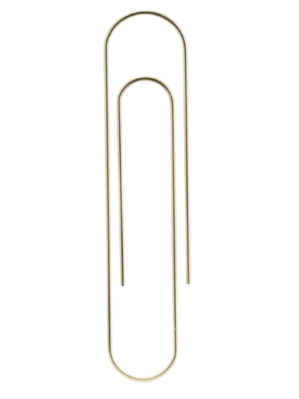 Mega Büroklammer | Messing