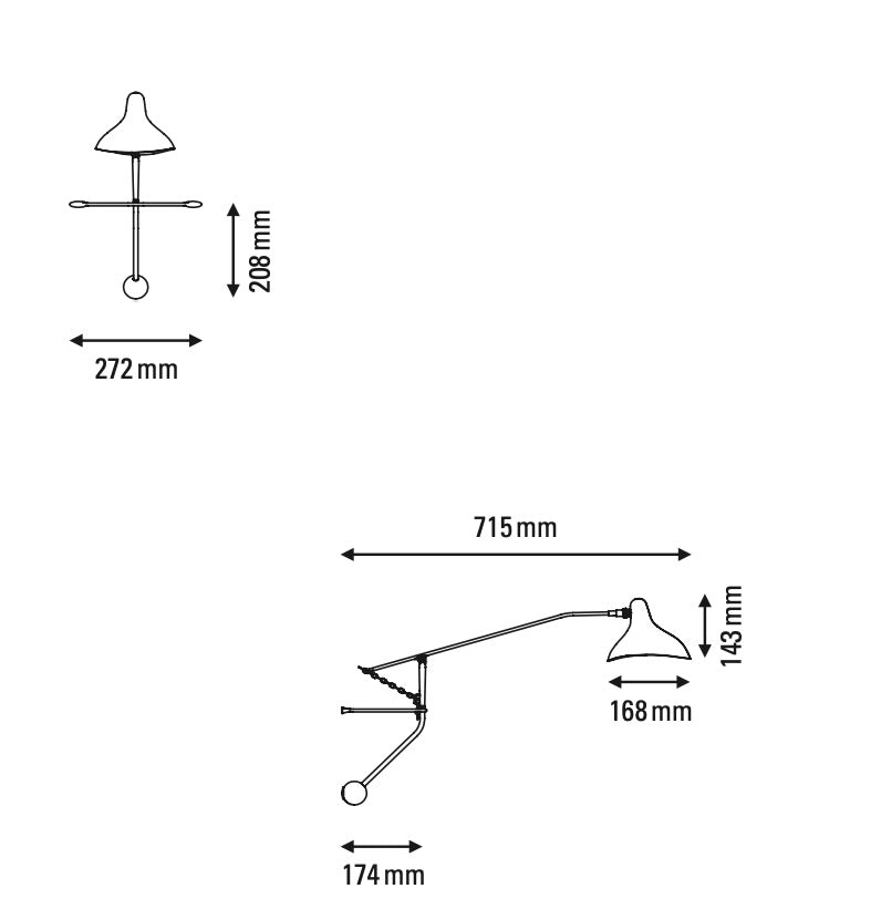 Mantis BS2 Mini - Wandleuchte