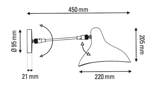 Mantis BS5 - Wandleuchte