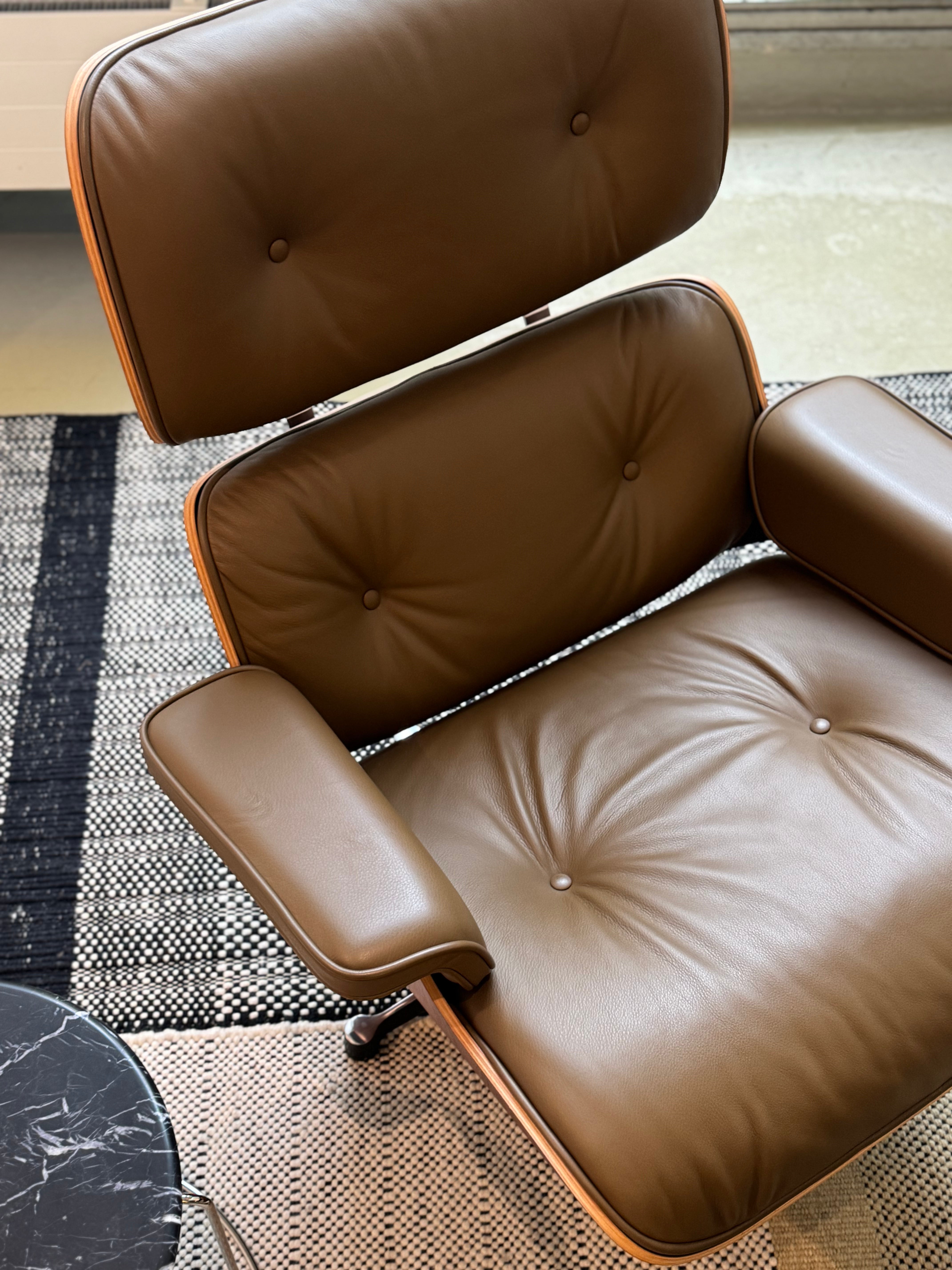 Eames Lounge Chair + Ottoman | Nussbaum | Olive