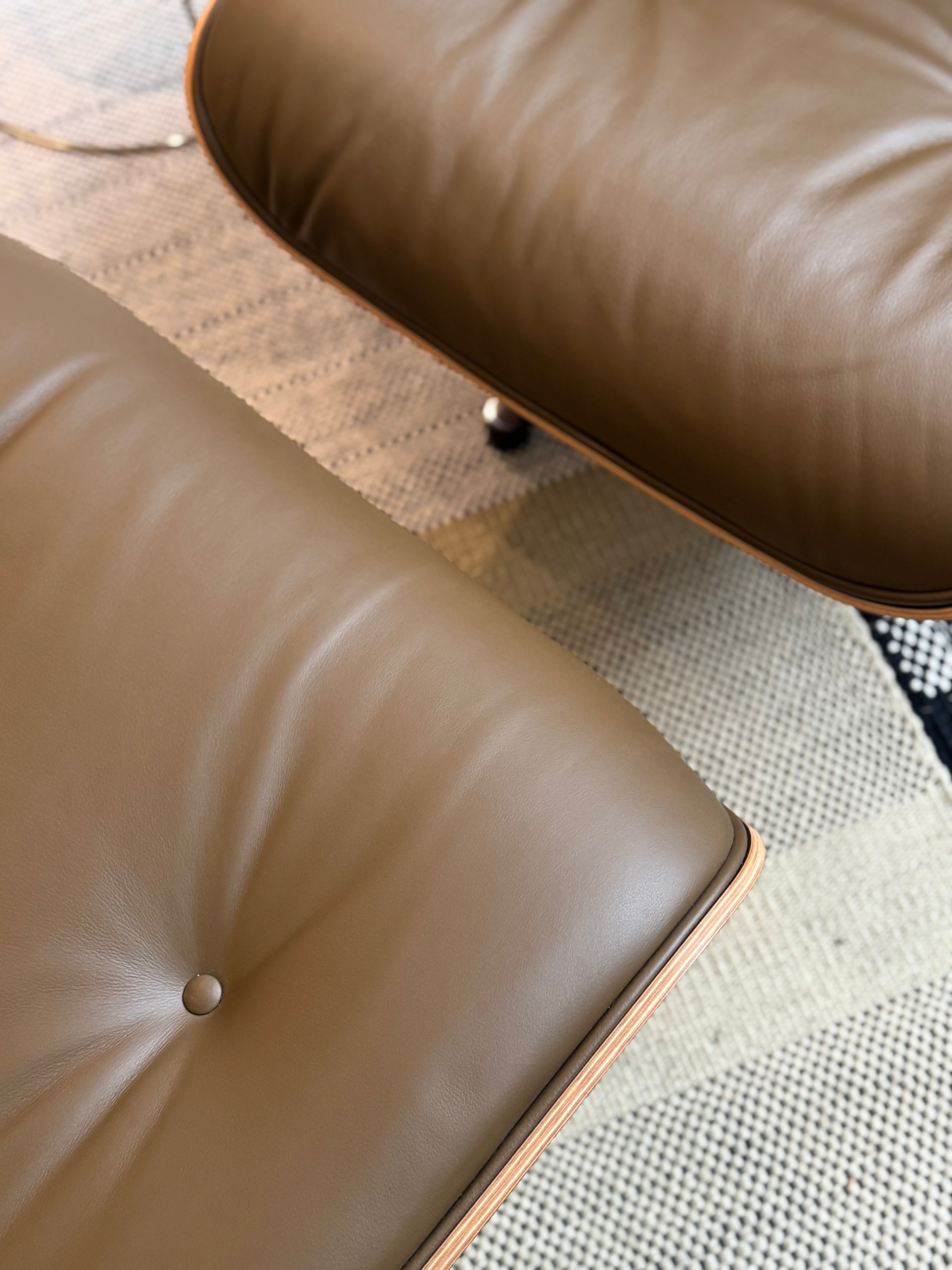 Eames Lounge Chair + Ottoman | Nussbaum | Olive