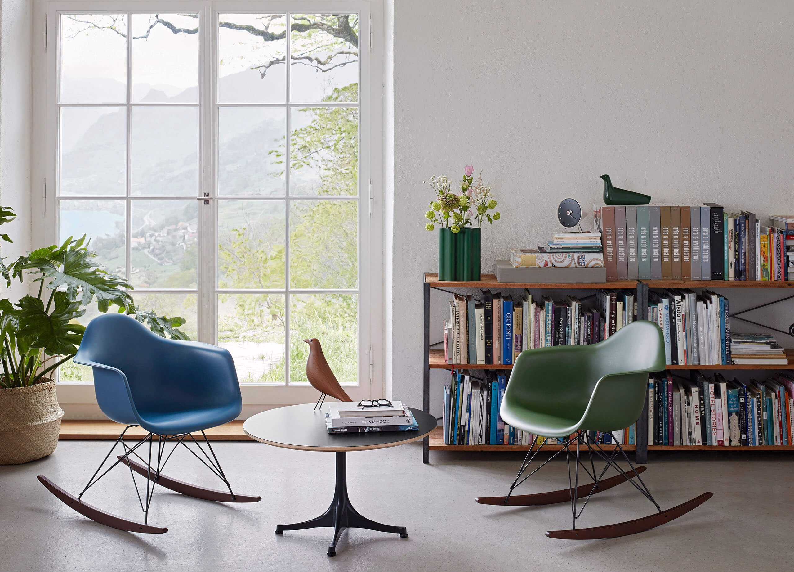 Eames Plastic Armchair RE RAR Schaukelstuhl